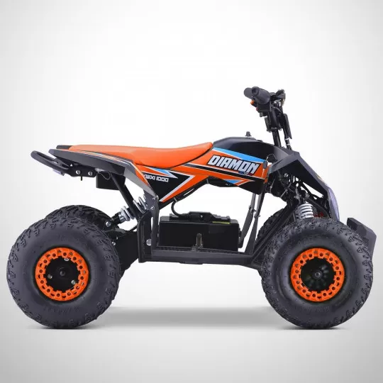 Quad électrique enfant 1000w Orange KWIXI Diamon – Image 5